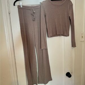 Women's Taupe Lounge Set